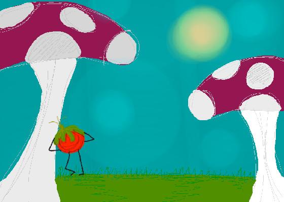 mushroom free background