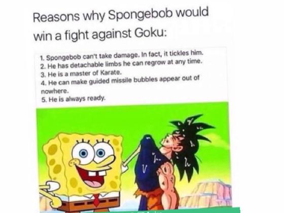 SPONGE BOB KILLED GOKU