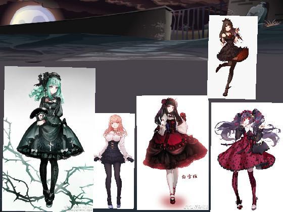 goth anime chartors