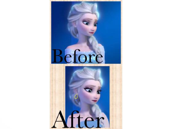 before and after elsa frozen 1