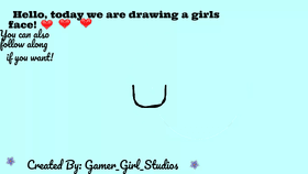 How to draw a Girls Face
