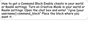 How to get a Command block in Minecraft