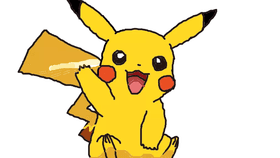 i drawed/trased Pikachu