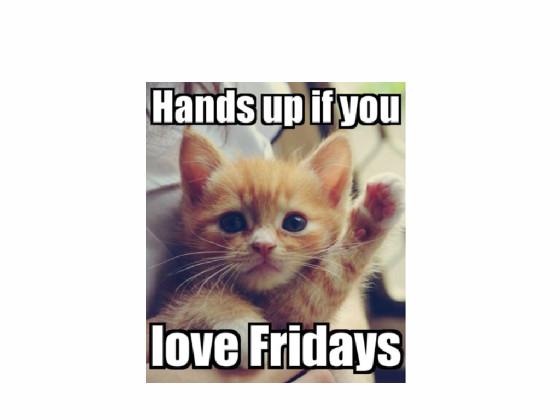 hand up if you love fridays