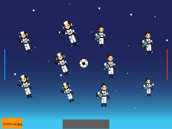 Girl astronaut soccer