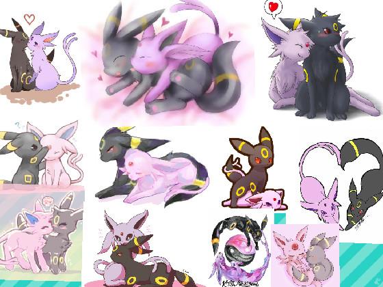  Cute umbreon and espeon 1