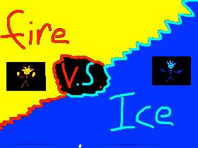 1-2 player ice vs fire NEW 1 cool 1