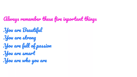 5 things to remember