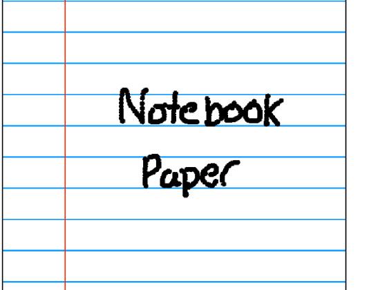 Notebook Paper