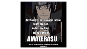 itachi&#039;s poem