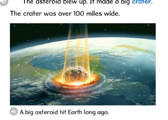 A meteor hit earth