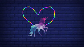 Unicorn neon art creater