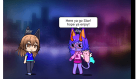 I made star in gacha club