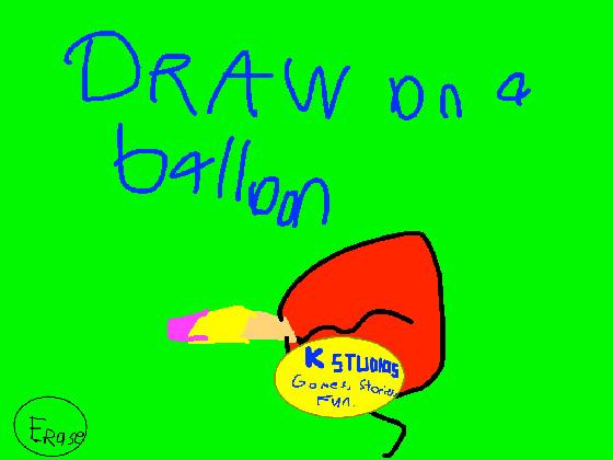 Draw on a balloon