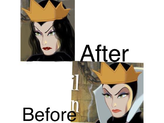 I edited the evil queen