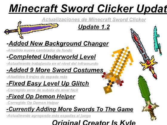 Minecraft Sword Clicker (Updated) 1