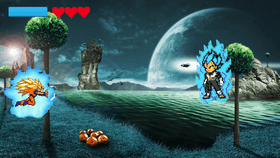 Goku Vs Vegeta (at Namek)