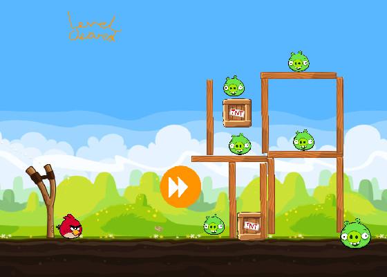 angry birds flinging