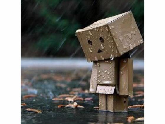 Sad box man