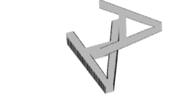 3D letter A