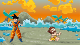 Cave Man meets Goku