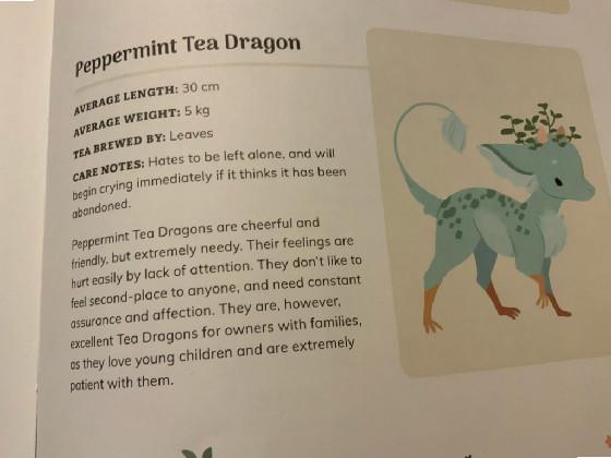 Peppermint tea dragon info