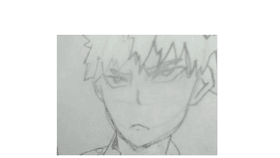 i tryed to draw bakugo