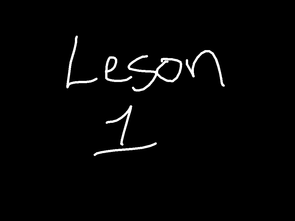 Lesson 1