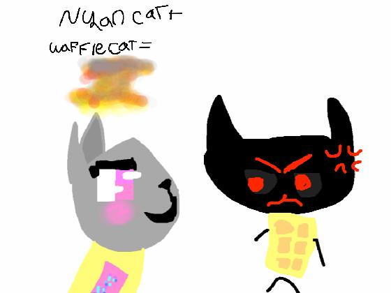 nyan cat+waffleCat=💥