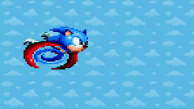 sonic running animation