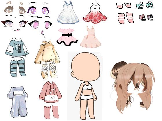 aesthetic gacha dressup