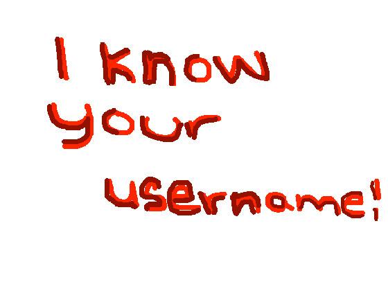 your username is ?