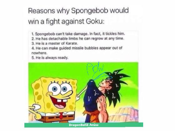 SPONGE BOB KILLED GOKU