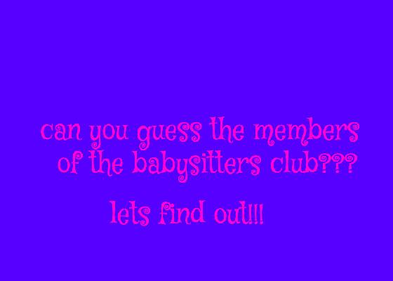 the babysitters club quiz