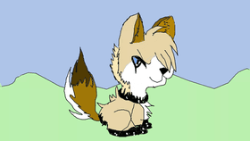 cute chibi wolf