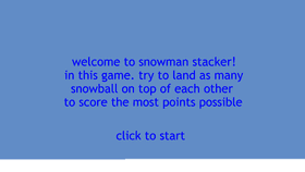 snowman stacker