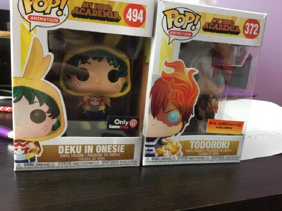 Deku & Todoroki funko pops