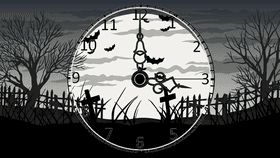 Halloween Ghost Clock