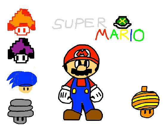 Super mario power ups: mushrooms 1