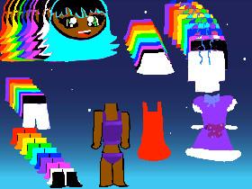 Rainbow dressup 1