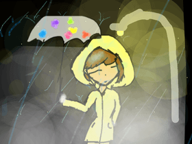 it rained to day :T