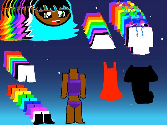 Rainbow dressup 1