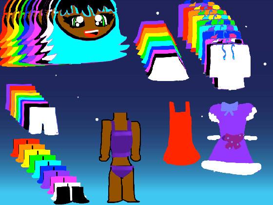 Rainbow dressup 1