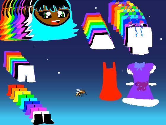 Rainbow dressup 1