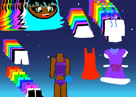 Rainbow dressup 1