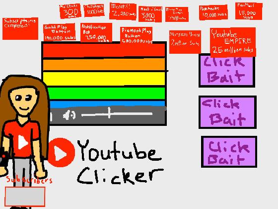 Youtuber Clicker 🎬💻🔔 1 1