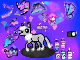 💙Galaxy wolf dressup 💜