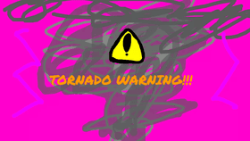 Flashy tornado warning