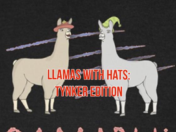 Llamas with hats