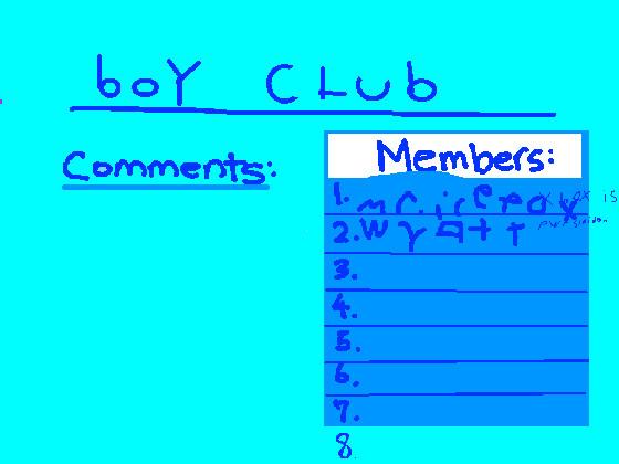 boy club (NO GIRLS) 1